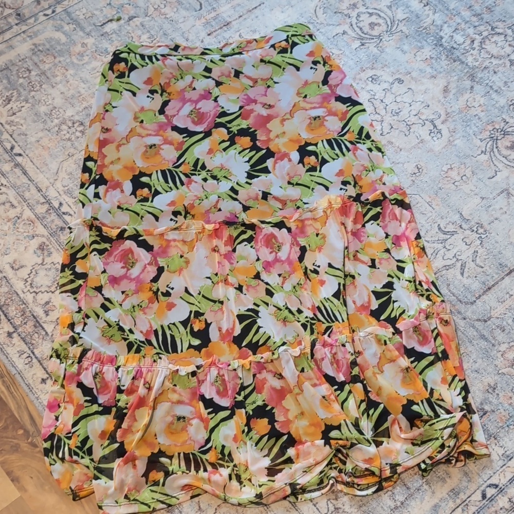Est. 1946 Floral Tiered Maxi Skirt